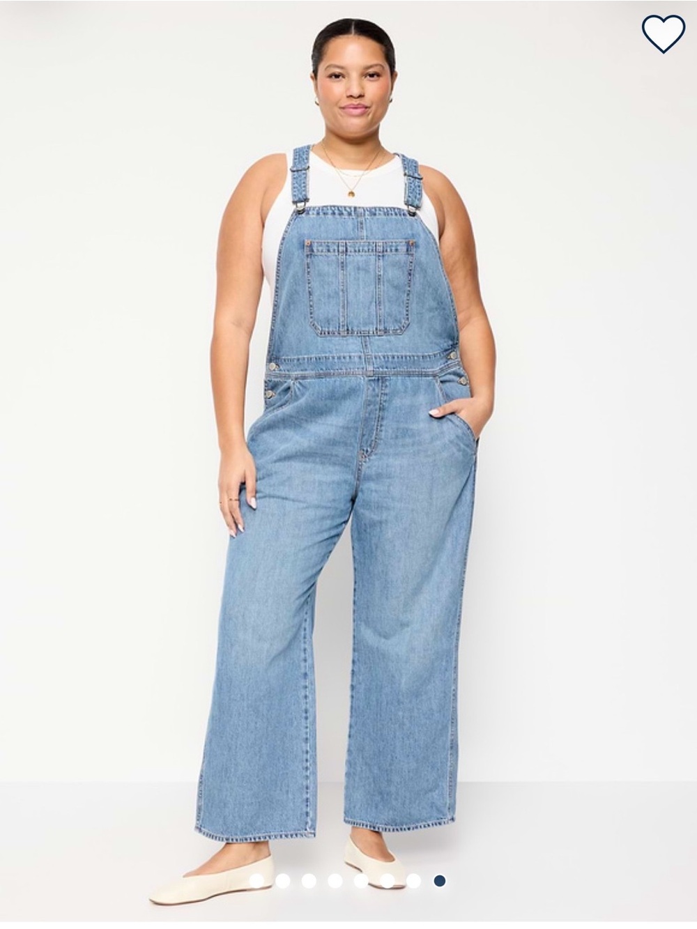 Old Navy Light Blue Denim Overalls - Wide Leg